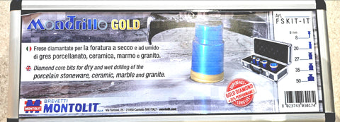 Montolit Mondrillo Diamond Core Bit Set - KIT FORAFACILE
