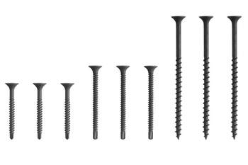 Different sizes of Schluter KERDI BOARD ZS self tapping screws