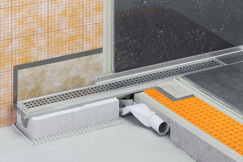 Schluter KERDI LINE F 50 - Linear Drain Kit in shower