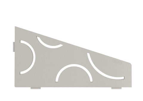 Schluter SHELF-E-S3 Wall Corner Shelf - CURVE, Coated Aluminium, 295x154mm