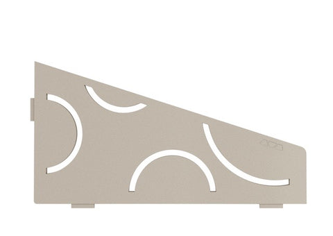 Schluter SHELF-E-S3 Wall Corner Shelf - CURVE, Coated Aluminium, 295x154mm
