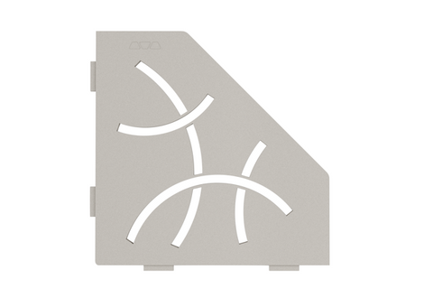 Schluter SHELF-E-S2 Pentagon Shelf - CURVE Design, Coated Aluminium, 195x195mm