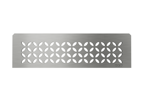 Schluter SHELF-N-S1-EB Shower Niche Shelf - FLORAL, Brushed Stainless Steel, 300x87mm