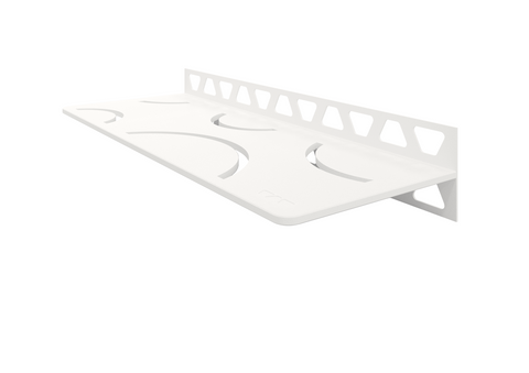 Schluter SHELF-W-S1 Shower Wall Floating Shelf - CURVE, Coated Aluminium, 300x115mm