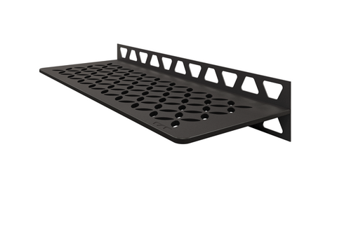Schluter SHELF-W-S1 Shower Wall Floating Shelf - FLORAL, Coated Aluminium, 300x115mm