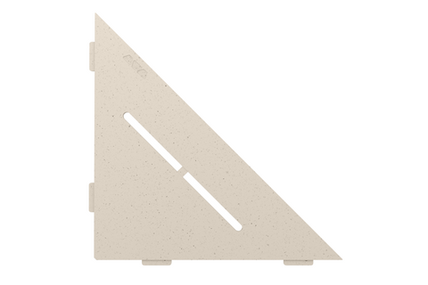 Schluter SHELF-E-S1 Triangular Corner - PURE Design, Coated Aluminium, 210x210mm