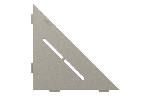 Schluter SHELF-E-S1 Triangular Corner - PURE Design, Coated Aluminium, 210x210mm