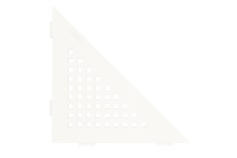 Schluter SHELF-E-S1 Triangular Corner - SQUARE Design, Coated Aluminium, 210x210mm
