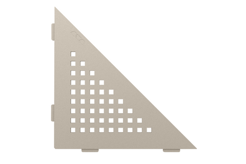 Schluter SHELF-E-S1 Triangular Corner - SQUARE Design, Coated Aluminium, 210x210mm