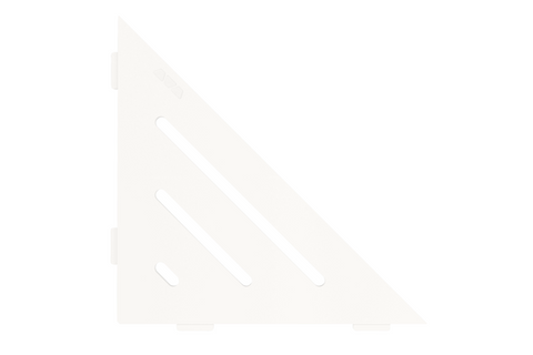 Schluter SHELF-E-S1 Triangular Corner - WAVE, Coated Aluminium, 210x210mm