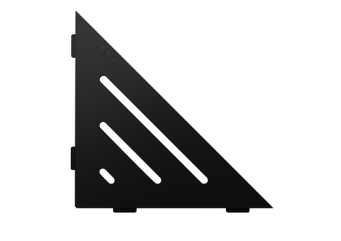 Schluter SHELF-E-S1 Triangular Corner - WAVE, Coated Aluminium, 210x210mm