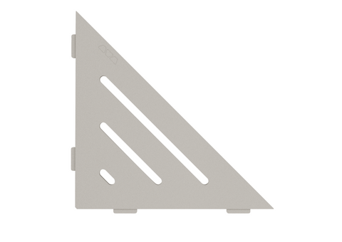 Schluter SHELF-E-S1 Triangular Corner - WAVE, Coated Aluminium, 210x210mm