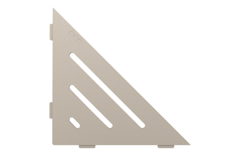 Schluter SHELF-E-S1 Triangular Corner - WAVE, Coated Aluminium, 210x210mm