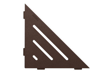 Schluter SHELF-E-S1 Triangular Corner - WAVE, Coated Aluminium, 210x210mm