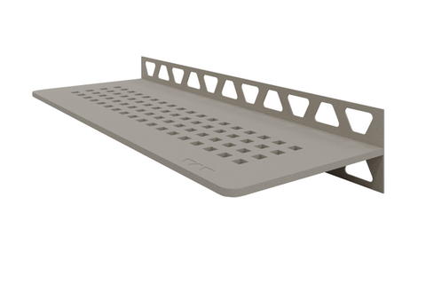 Schluter SHELF-W-S1 Shower Wall Floating Shelf - SQUARE, Coated Aluminium, 300x115mm