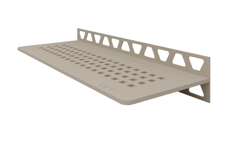 Schluter SHELF-W-S1 Shower Wall Floating Shelf - SQUARE, Coated Aluminium, 300x115mm