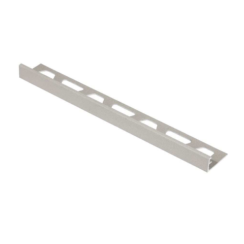 Schlüter Trendline JOLLY-AC TSBG Edge Tile Trim - Textured Natural Beige Grey, Coated Aluminium