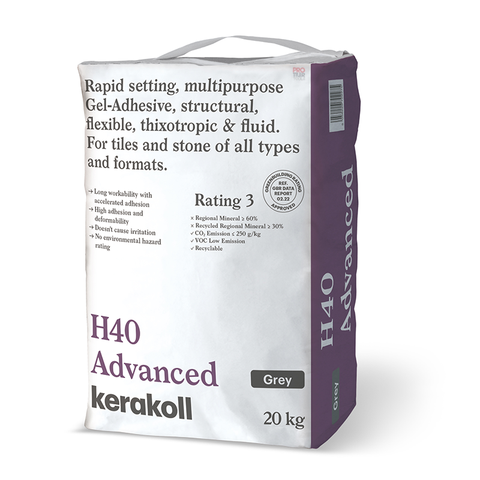 Kerakoll H40 Advanced Gel Tile Adhesive in Grey