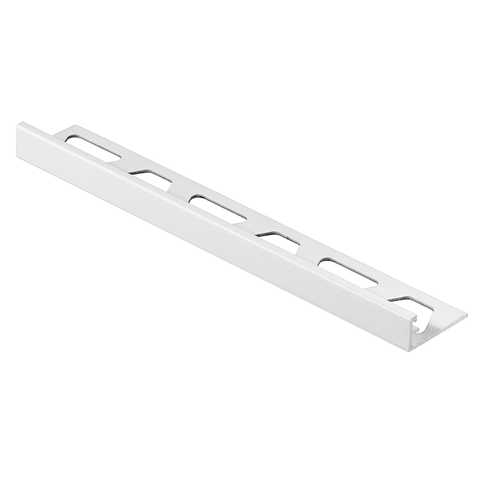 Schlüter Trendline JOLLY-AC BH Edge Tile Trim -  Matt Brilliant White, Coated Aluminium