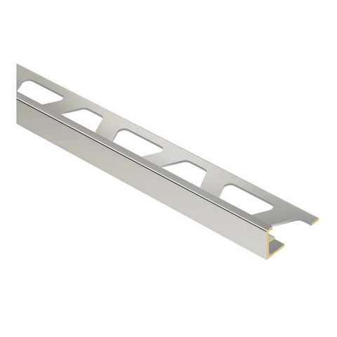 Schlüter Trendline JOLLY-AC Edge Tile Trim - Coated Aluminium, Chrome Plated Brass