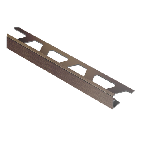Schlüter Trendline JOLLY Edge Tile Trim in Antique Bronze Anodised Aluminium
