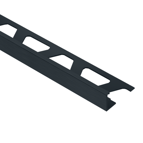 Schlüter Trendline JOLLY-AC Edge Tile Trim - Graphite Black, Coated Aluminium