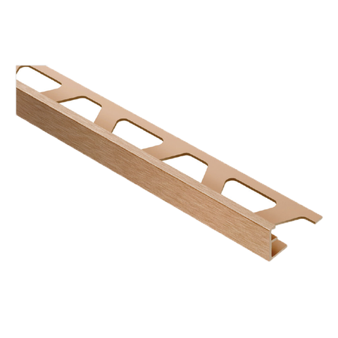 Schlüter Trendline JOLLY-AKGB Edge Tile Trim - Brushed Copper/Bronze, Anodised Aluminium