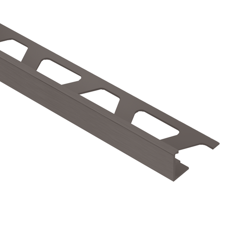 Schlüter Trendline JOLLY Edge Tile Trim - Black Brown, Coated Aluminium