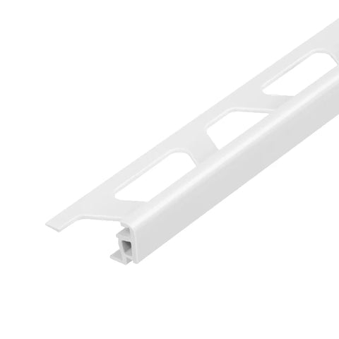 Schlüter Trendline JOLLY-P Coloured PVC  Straight Edge Tile Trim - Pastel Grey