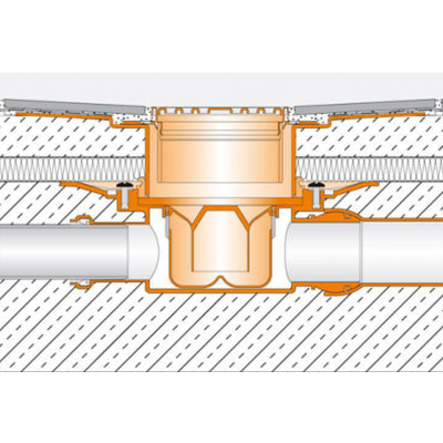 Schluter KERDI-DRAIN Horizontal Waste Outlet 50mm