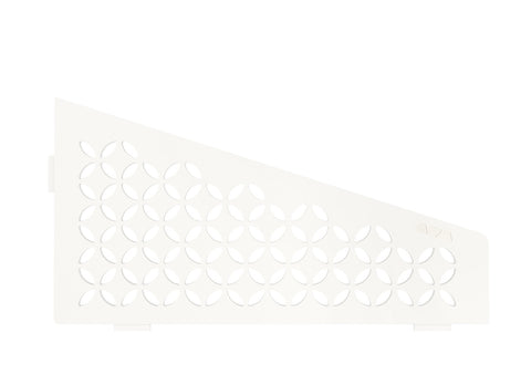 Schluter SHELF-E-S3 Wall Corner Shelf - FLORAL Design, Coated Aluminium, 295x154mm