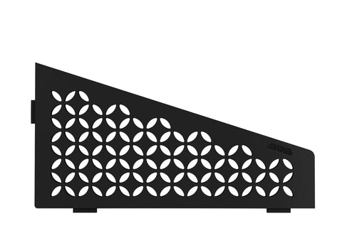 Schluter SHELF-E-S3 Wall Corner Shelf - FLORAL Design, Coated Aluminium, 295x154mm