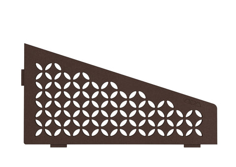 Schluter SHELF-E-S3 Wall Corner Shelf - FLORAL Design, Coated Aluminium, 295x154mm