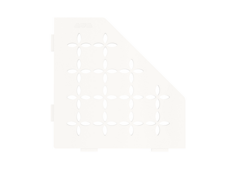 Schluter SHELF-E-S2 Pentagon Shelf - FLORAL Design, Coated Aluminium, 195x195mm