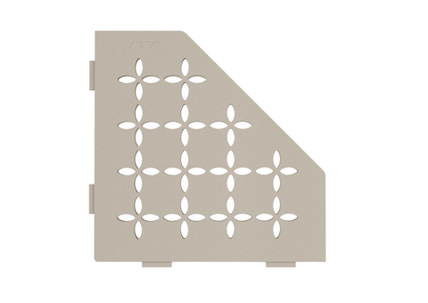 Schluter SHELF-E-S2 Pentagon Shelf - FLORAL Design, Coated Aluminium, 195x195mm