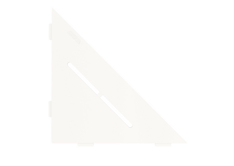 Schluter SHELF-E-S1 Triangular Corner - PURE Design, Coated Aluminium, 210x210mm