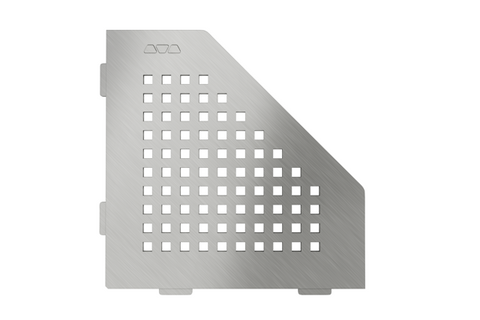 Schluter SHELF-E-S2 Pentagon Shelf - SQUARE Design, Brushed Stainless Steel, 195x195mm