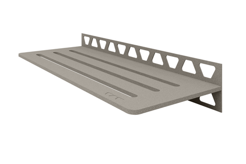 Schluter SHELF-W-S1 Shower Wall Floating Shelf - WAVE, Coated Aluminium, 300x115mm