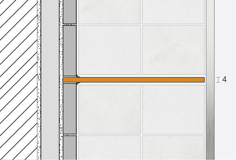 Schluter SHELF-N-S1-EB Shower Niche Shelf - PURE, Brushed Stainless Steel, 300x87mm