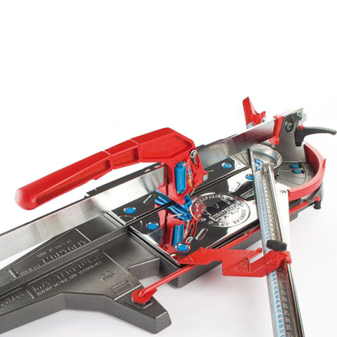 Close up of mechanism in Montolit Masterpiuma Evolution 3 Manual Tile Cutter