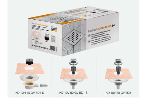Schluter Kerdi drain kit in box